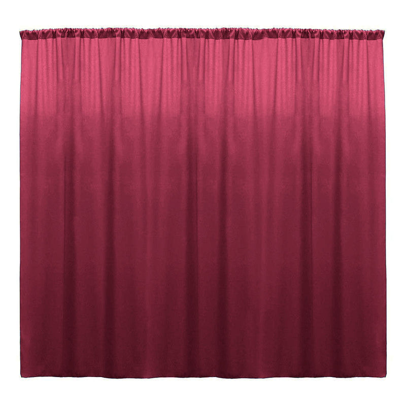 Backdrop Drape Curtain 10 Feet Wide x 9 Feet High, Polyester Poplin SEAMLESS 1 Panel.