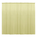 Backdrop Drape Curtain 10 Feet Wide x 9 Feet High, Polyester Poplin SEAMLESS 1 Panel.