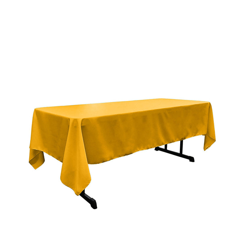 Mango Yellow Rectangular Polyester Poplin Tablecloth