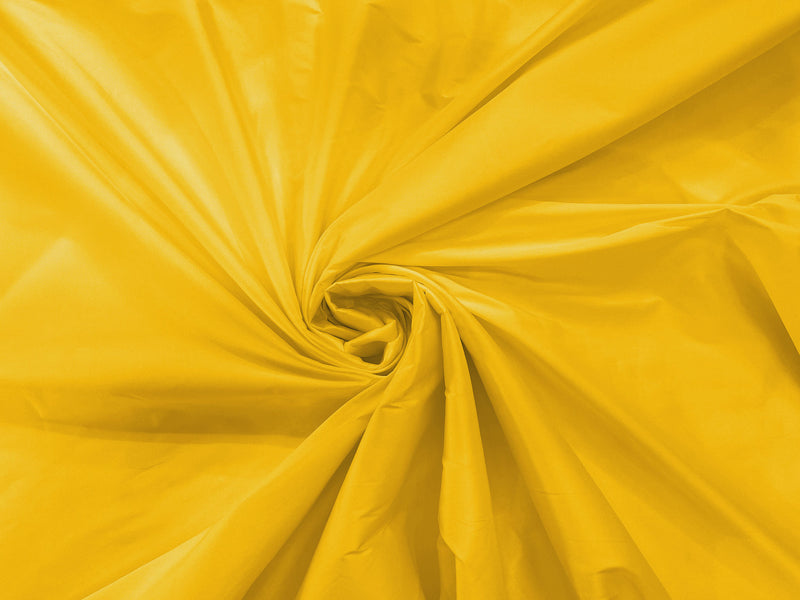 Mango Yellow - 100% Polyester Imitation Silk Taffeta Fabric 55" Wide/Costume/Dress/Cosplay/Wedding.