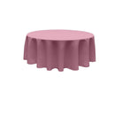 84" ROUND POLY POPLIN SEAMLESS TABLECLOTH