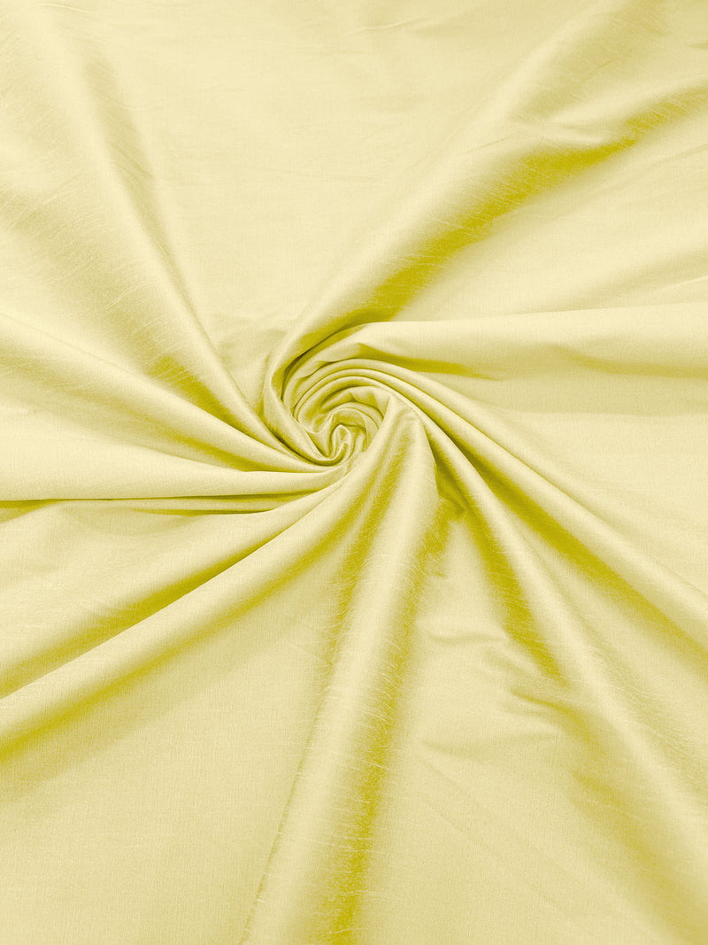 Maze Yellow - Polyester Dupioni Faux Silk Fabric/ 55” Wide/Wedding Fabric/Home Decor.