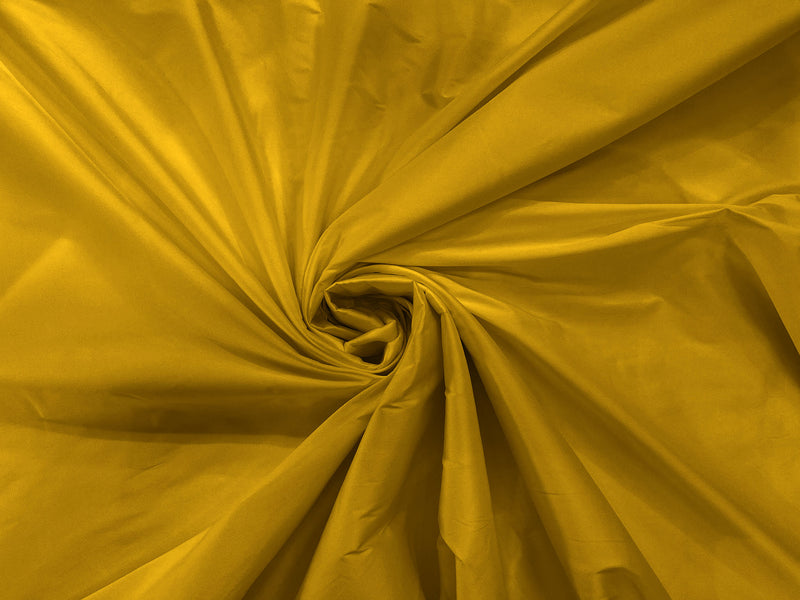 Medium Gold - 100% Polyester Imitation Silk Taffeta Fabric 55" Wide/Costume/Dress/Cosplay/Wedding.