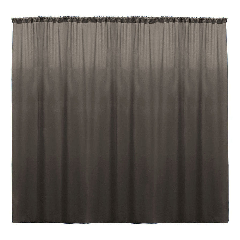 Backdrop Drape Curtain 10 Feet Wide x 10 Feet High, Polyester Poplin SEAMLESS 1 Panel.