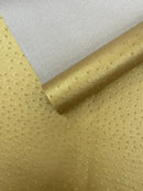 Classic Ostrich Upholstery Vinyl Fabric / Faux Leather Accessories Crafting Apparel Upholstery Vinyl Fabric 54" Wide.