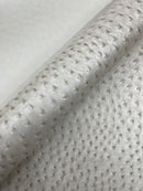 Classic Ostrich Upholstery Vinyl Fabric / Faux Leather Accessories Crafting Apparel Upholstery Vinyl Fabric 54" Wide.