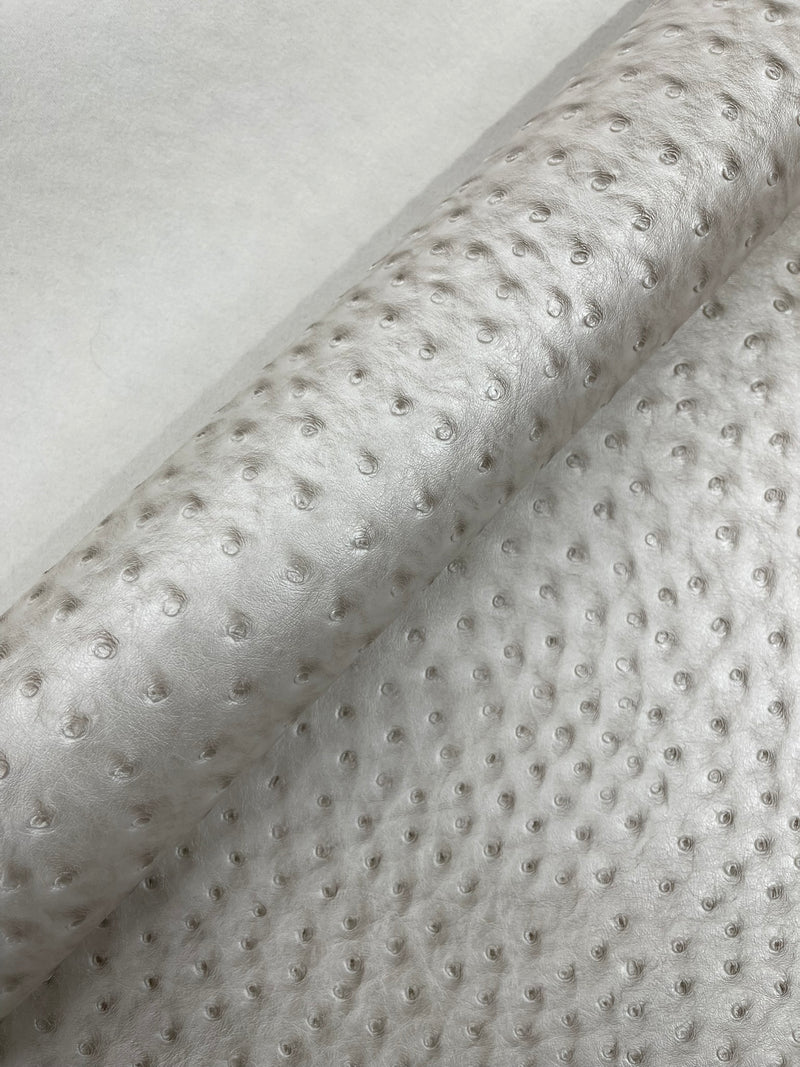 Classic Ostrich Upholstery Vinyl Fabric / Faux Leather Accessories Crafting Apparel Upholstery Vinyl Fabric 54" Wide.