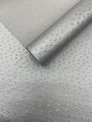 Classic Ostrich Upholstery Vinyl Fabric / Faux Leather Accessories Crafting Apparel Upholstery Vinyl Fabric 54" Wide.