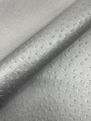 Classic Ostrich Upholstery Vinyl Fabric / Faux Leather Accessories Crafting Apparel Upholstery Vinyl Fabric 54" Wide.
