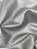 Classic Ostrich Upholstery Vinyl Fabric / Faux Leather Accessories Crafting Apparel Upholstery Vinyl Fabric 54" Wide.