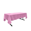60" X 144" Rectangular Polyester Poplin Tablecloth
