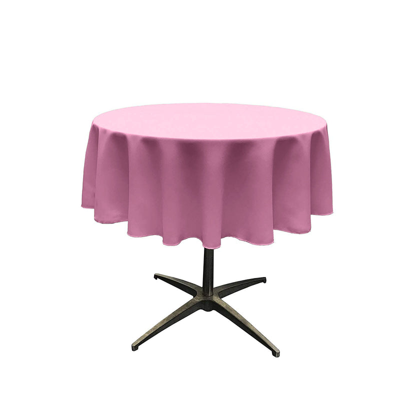 Mexi Pink Round Polyester Poplin Seamless Tablecloth - Wedding Decoration Tablecloth