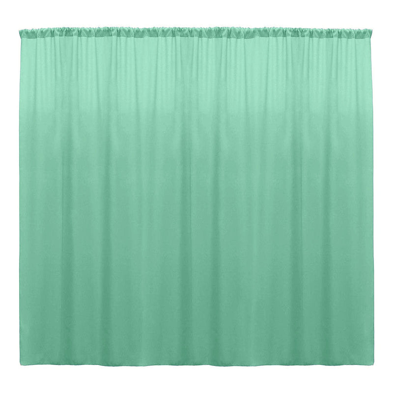 Backdrop Drape Curtain 10 Feet Wide x 6 Feet High, Polyester Poplin SEAMLESS 1 Panel.