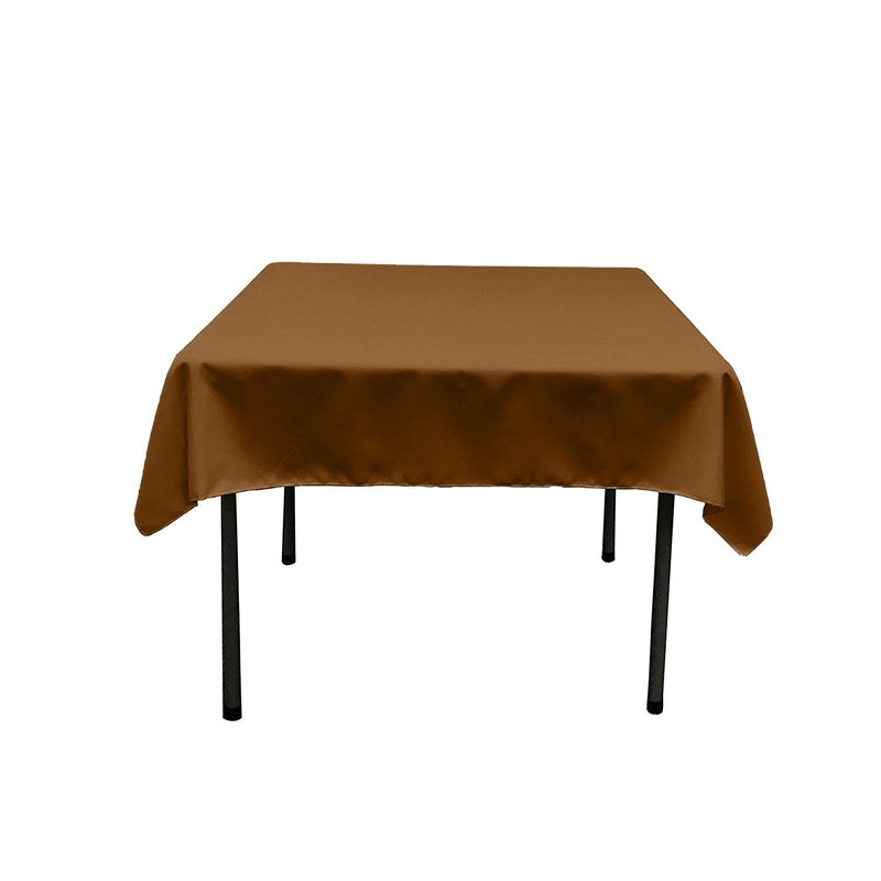 42" Square Polyester Poplin Tablecloth / Overlay/ Party Supply.