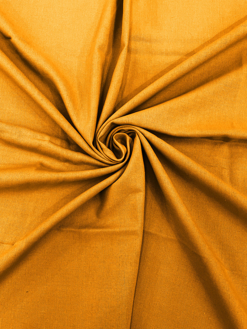 Mustard - Medium Weight Natural Linen Fabric/50 " Wide/Clothing
