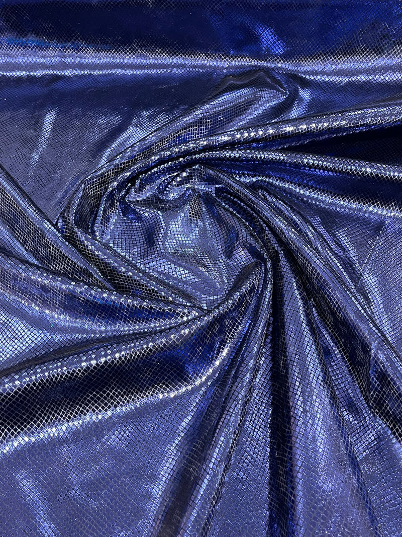 ILLUSION FOIL SNAKE STRETCH VELVET (by the yard)