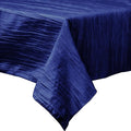 Rectangular Light Weight Accordion Design Crushed Taffeta Seamless Table Overlay. (58" Inches x 72" Inches)