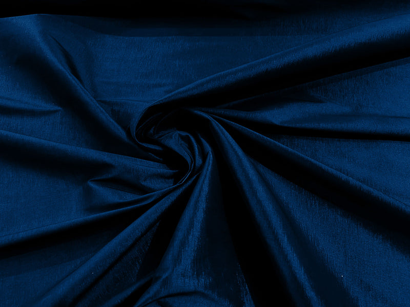 Navy Blue Solid Medium Weight Stretch Taffeta Fabric 58/59" Wide-Sold By The Yard.