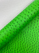 Classic Ostrich Upholstery Vinyl Fabric / Faux Leather Accessories Crafting Apparel Upholstery Vinyl Fabric 54" Wide.