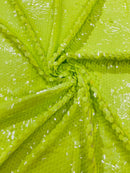 ROUND PALLETTE SEQUIN ON MESH FABRIC (By The Yard)