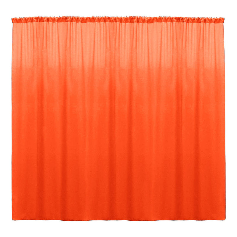 Neon Orange - Backdrop Drape Curtain, Polyester Poplin SEAMLESS 1 Panel.