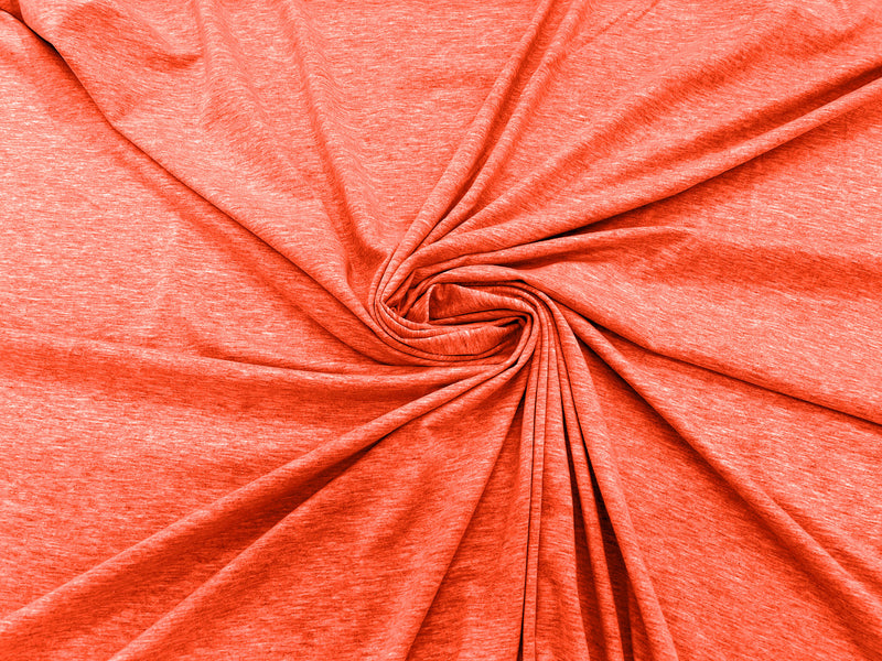 Neon Orange Two Tone Cotton Jersey Spandex Knit Blend 95% Cotton 5 percent Spandex/58" Wide/Costume