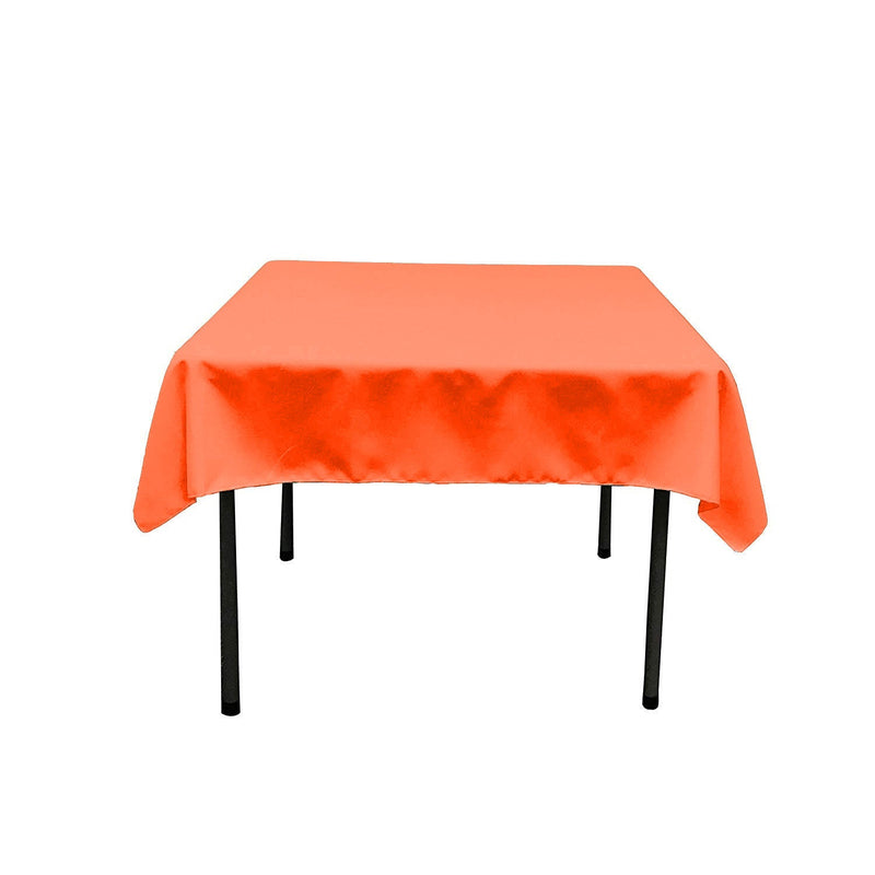 42" Square Polyester Poplin Tablecloth / Overlay/ Party Supply.