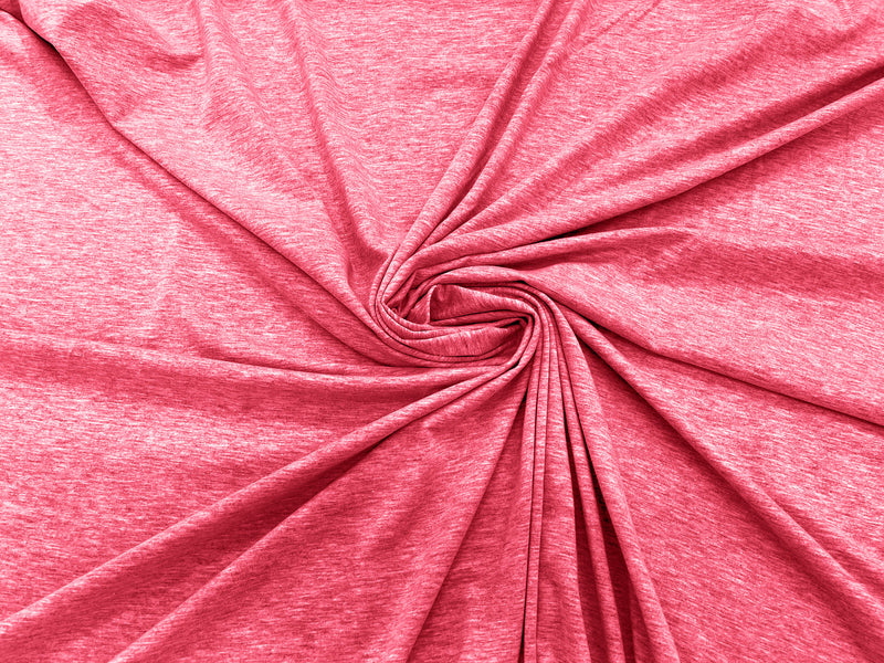 Neon Pink Two Tone Cotton Jersey Spandex Knit Blend 95% Cotton 5 percent Spandex/58" Wide/Costume