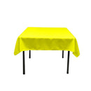 58"x58" SQUARE POLY POPLIN TABLECLOTH