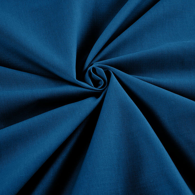 Ocean Blue Solid Poly Cotton Fabric - Sold By The Yard 58"/60" Width DIY Clothing Accessories Table Runner.