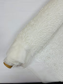 Vegas Beaded Sequin Stretch Mesh Fabric (By The Yard)