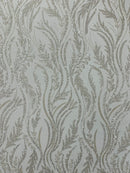 Luxury Festival Beaded Vine Lace Fabric, by The Yard.