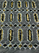 JEWEL SEQUIN STRETCH MESH  FABRIC (By The Yard)