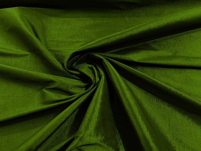 Olive Green Solid Medium Weight Stretch Taffeta Fabric 58/59" Wide-Sold By The Yard.