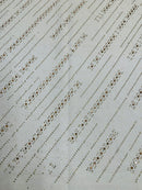 Glitter Rhinestone Fabric Invisible Mesh by The Yard.