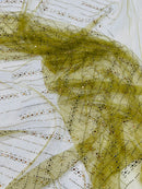 Glitter Rhinestone Fabric Invisible Mesh by The Yard.