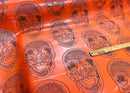 3D SKULL VINYL FABRIC (By The Yard )