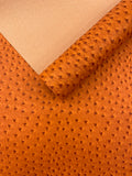 Classic Ostrich Upholstery Vinyl Fabric / Faux Leather Accessories Crafting Apparel Upholstery Vinyl Fabric 54" Wide.