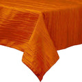 Rectangular Light Weight Accordion Design Crushed Taffeta Seamless Table Overlay. (58" Inches x 72" Inches)