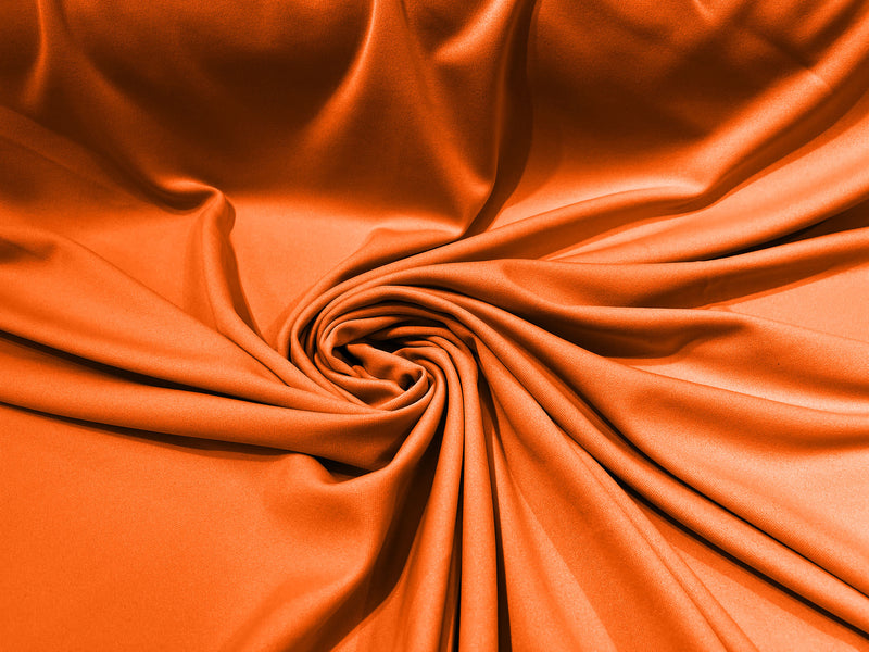 Orange Stretch Double Knit Scuba Fabric Wrinkle Free/ 58" Wide 100%Polyester ByTheYard.