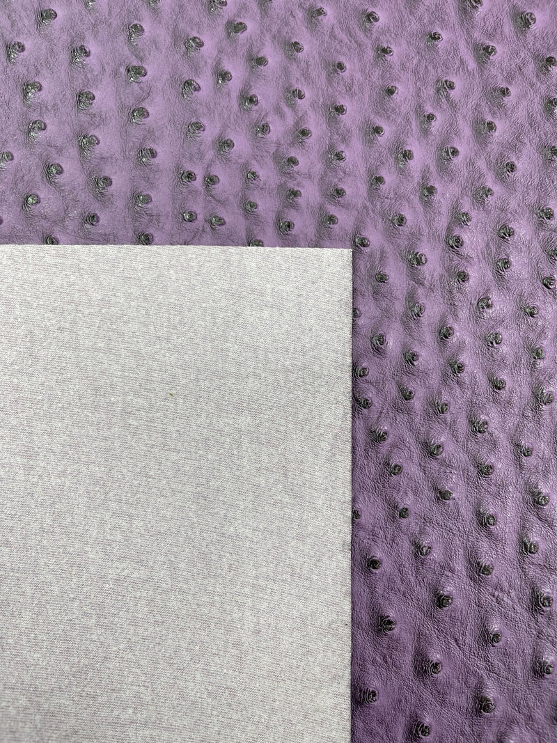 Classic Ostrich Upholstery Vinyl Fabric / Faux Leather Accessories Crafting Apparel Upholstery Vinyl Fabric 54" Wide.