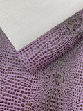 Glossy Two Tone Gator Fake Leather Upholstery, 3D Crocodile Skin Texture Faux Leather PVC Vinyl, 54" Wide