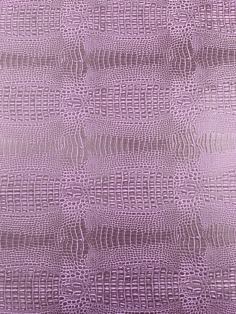 Crocodile Marine Vinyl 2 tone Upholstery, Crocodile Skin Texture Faux Leather PVC Vinyl, 54" Wide.