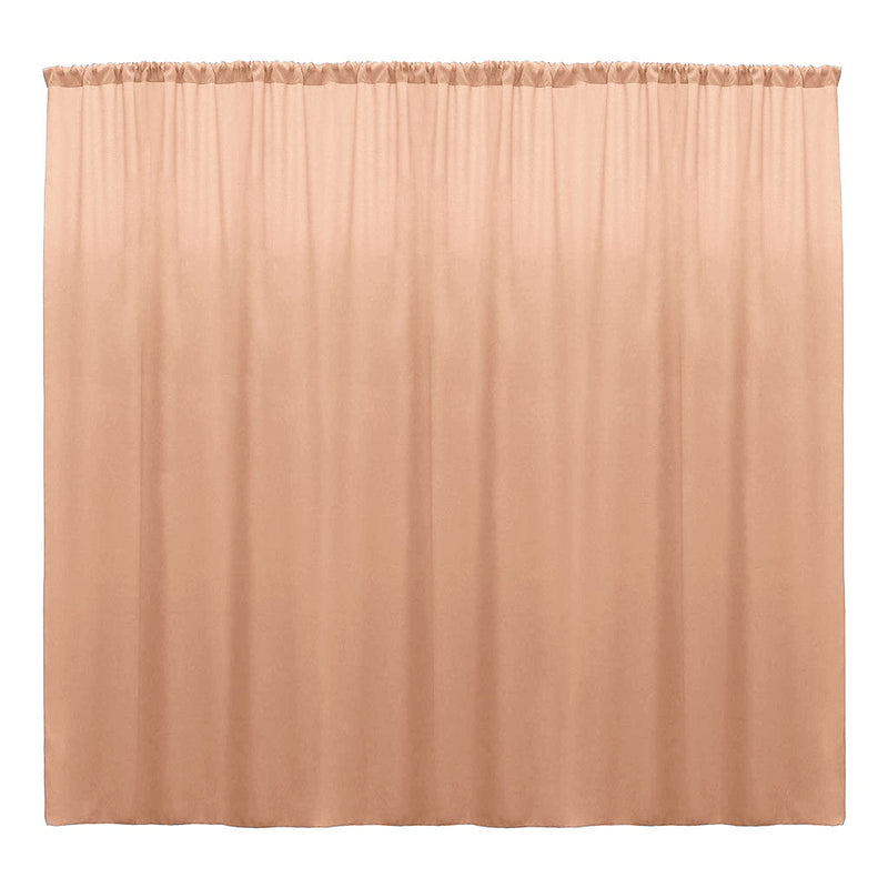 Peach - Backdrop Drape Curtain, Polyester Poplin SEAMLESS 1 Panel.