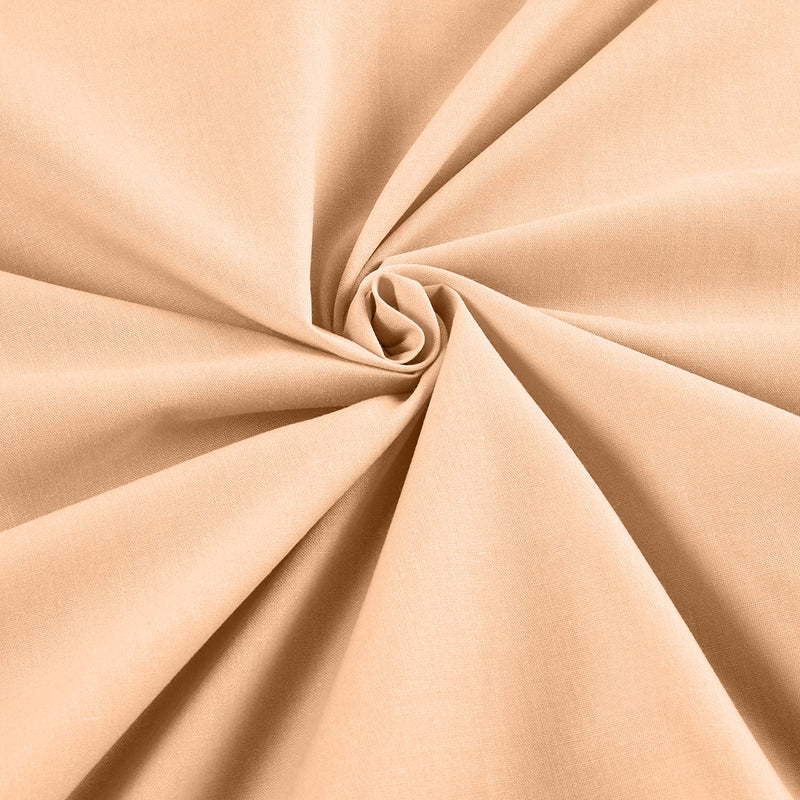 Peach Solid Poly Cotton Fabric - Sold By The Yard 58"/60" Width DIY Clothing Accessories Table Runner.