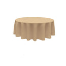 120" ROUND POLY POPLIN SEAMLESS TABLECLOTH