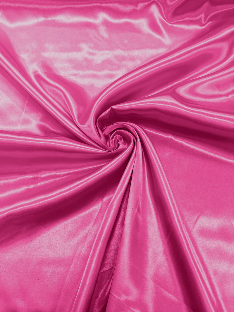 Pink Panther - Shiny Charmeuse Satin Fabric for Wedding Dress/Crafts Costumes/58” Wide /Silky Satin