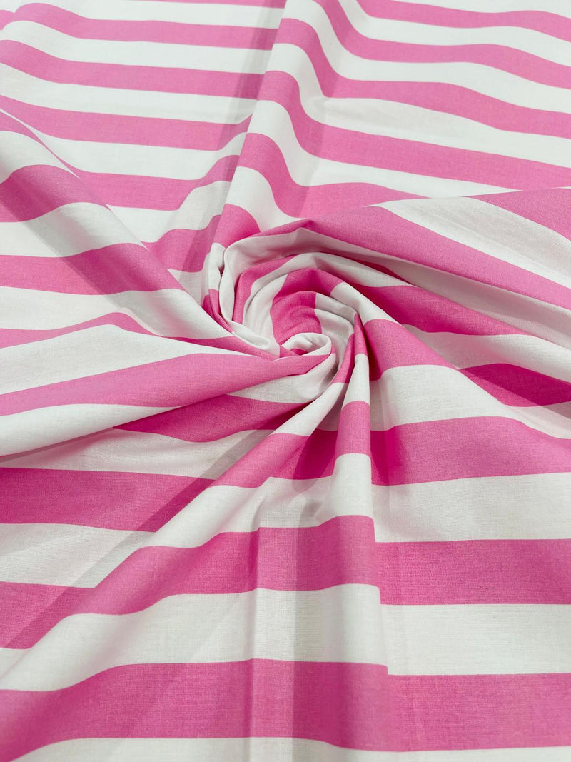 STRIPE POLY COTTON (by the yard)