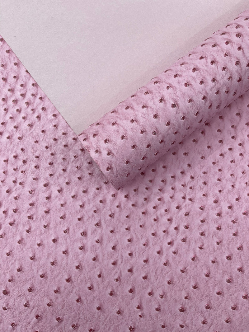 Classic Ostrich Upholstery Vinyl Fabric / Faux Leather Accessories Crafting Apparel Upholstery Vinyl Fabric 54" Wide.
