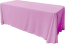 86" X 108" Rectangular Seamless Polyester Poplin Tablecloth, for Party/Wedding Tablecloth